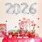 2026 Graduation Balloons 40 Inch Number Balloons Aluminum Foil Mylar Balloons for Graduation New Year Eve Anniversary Decorations Class of 2026 Grad Party Supplies(Number 2026)